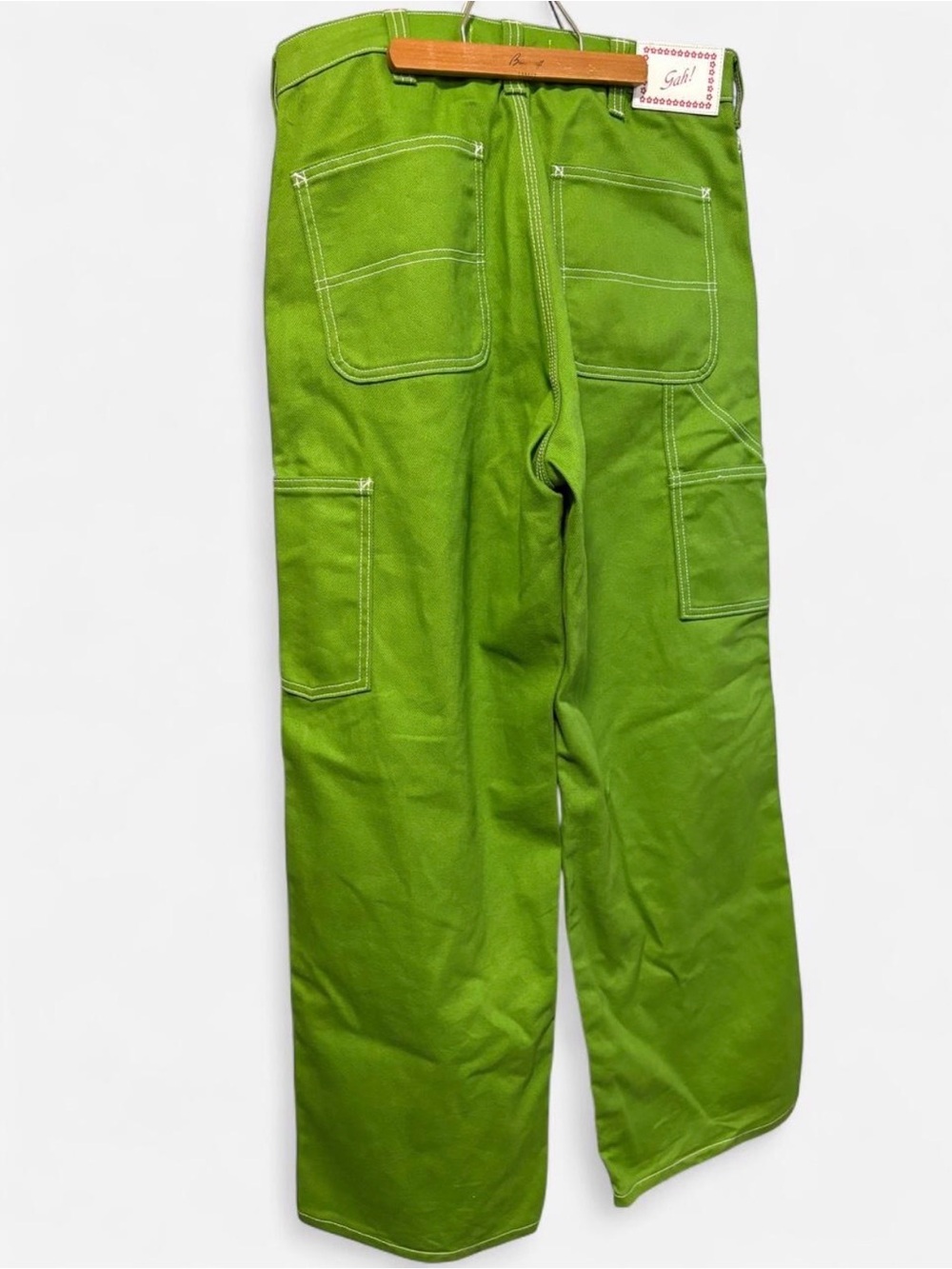 Lisa Says Gah Straight-Leg Green Denim - Picture 3 of 6